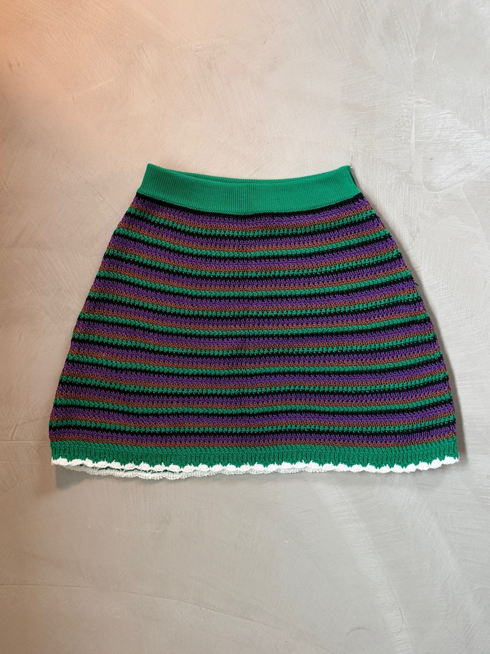 Miu Miu Crocheted Mini Skirt IT 38 - Like New Condition
